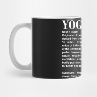 Yoga Synonyms Mug